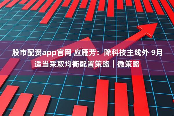 股市配资app官网 应雁芳：除科技主线外 9月适当采取均衡配置策略｜微策略